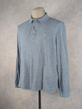 Lacoste Polo Shirt – Women’s Large – Grey – Long Sleeve Classic