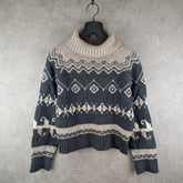 United Colors of Benneton Jumper Womens M Medium Knitted Wool Turtle Neck
