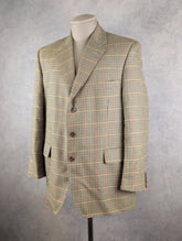 Aquascutum Jacket Blazer Men’s Large 44 Short Classic Check Tailored