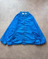 Vintage 1980s Windbreaker Jacket Mens XL Blue Retro Festival Coach Jacket
