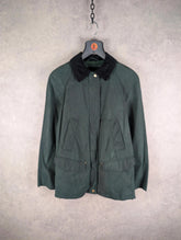 Zara Jacket Womens Extra Small XS Green Wax Field Utility