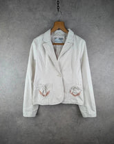 Immortelle Jacket Womens Medium M Cream Y2K