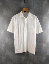 St Michael Shirt Mens Medium M White Vintage 90s