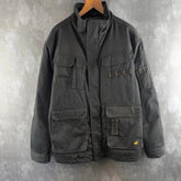 CAT Jacket Mens Large L Black Utility Workwear