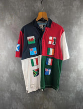 Cotton Traders Polo Shirt Mens Large L Rugby Short Sleeve