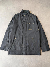 Peak Performance Jacket Mens Large Insulated Canvas Utility Workwear Coat Black