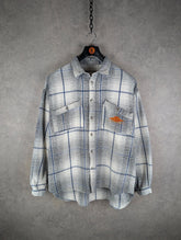 Quiksilver Shirt Mens Large L Vintage 90s Heavy Cotton Long Sleeve