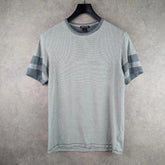 Whistles T-Shirt Men's Striped Medium Grey/Blue
