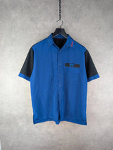 Bulls Dark Shirt Large Extra Large XL Blue Black Short Sleeve Embroidered