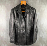 Andrew Marc Jacket Mens Small S Black Leather