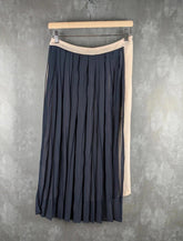 Semicouture Pleated Skirt Womens Small S Navy
