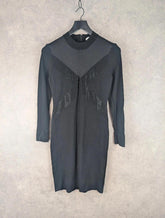 Reiss Dress Black Womens Large L Black