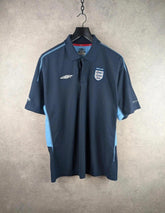Vintage Umbro Short Sleeve Polo Shirt Navy Men's 2XL
