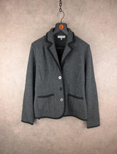 Laura Ashley Jacket Womens 2XL XXL Grey Blazer Wool