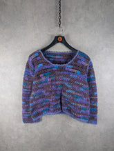 Hand Knitted Jumper Womens Large L Pullover