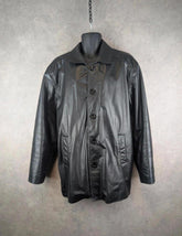 U.S. Polo Assn Jacket Mens XL Extra Large Black Leather Vintage 90s