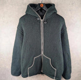 Tara Jumper Mens Extra Large XL Black Wool Vintage Napal Full Zip Hood