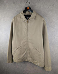 Carhartt Jacket Mens XL Extra Large Beige Vintage Harrington Bomber