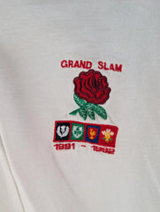 Cotton Traders Vintage Rugby Union Polo Shirt Mens L Large Embroidered 1991-1992