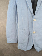 Orvis Jacket Mens Medium M Blue Utility Linen