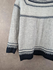 Esmara Knitted Jumper Womens XL Extra Large Grey Blue Pullover Knitted