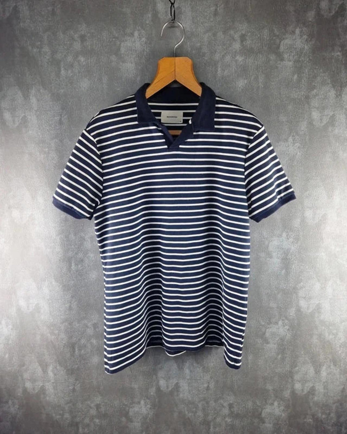 Reserved Stripped Short Sleeve Polo Shirt