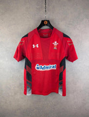 Under Armour Shirt Mens M Medium Red Rugby Union Home