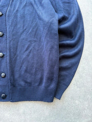 Fred Perry Cardigan Men’s XL Navy Button Up Made In England Knitted Casual Mod