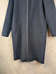 Urban Revivo Coat Womens L Large Navy Hooded Full Zip