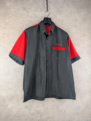 Bulls Darts Shirt Mens Extra Large XL Black Short Sleeve