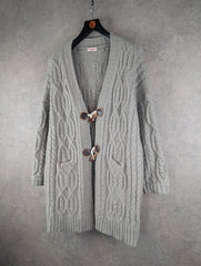 La Marey Cardigan Womens 2XL XXL Grey Knitted Jumper