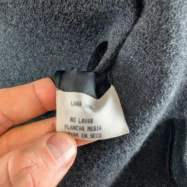 Lenny Made in Spain Wool Black Jacket Womens Size 8