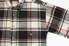 Eddie Bauer Flannel Shirt Button Down Mens S Small Check Plaid Retro
