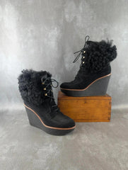 Louis Vuitton Lauréate Boots Womens UK 6 Black