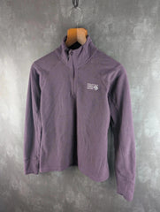 Mountain Hardwear Jumper Womens Small S Lilac Quarter Zip Fleece Pullover