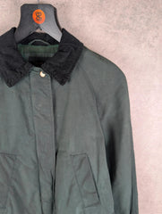 Zara Jacket Womens Extra Small XS Green Wax Field Utility
