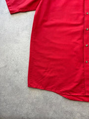 Vintage Shirt Men’s XL American Utility WorkwearRed Button Up Short Sleeve