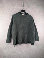 Rabens Saloner Jumper Womens Small S Green Selvi Alpaca Wool