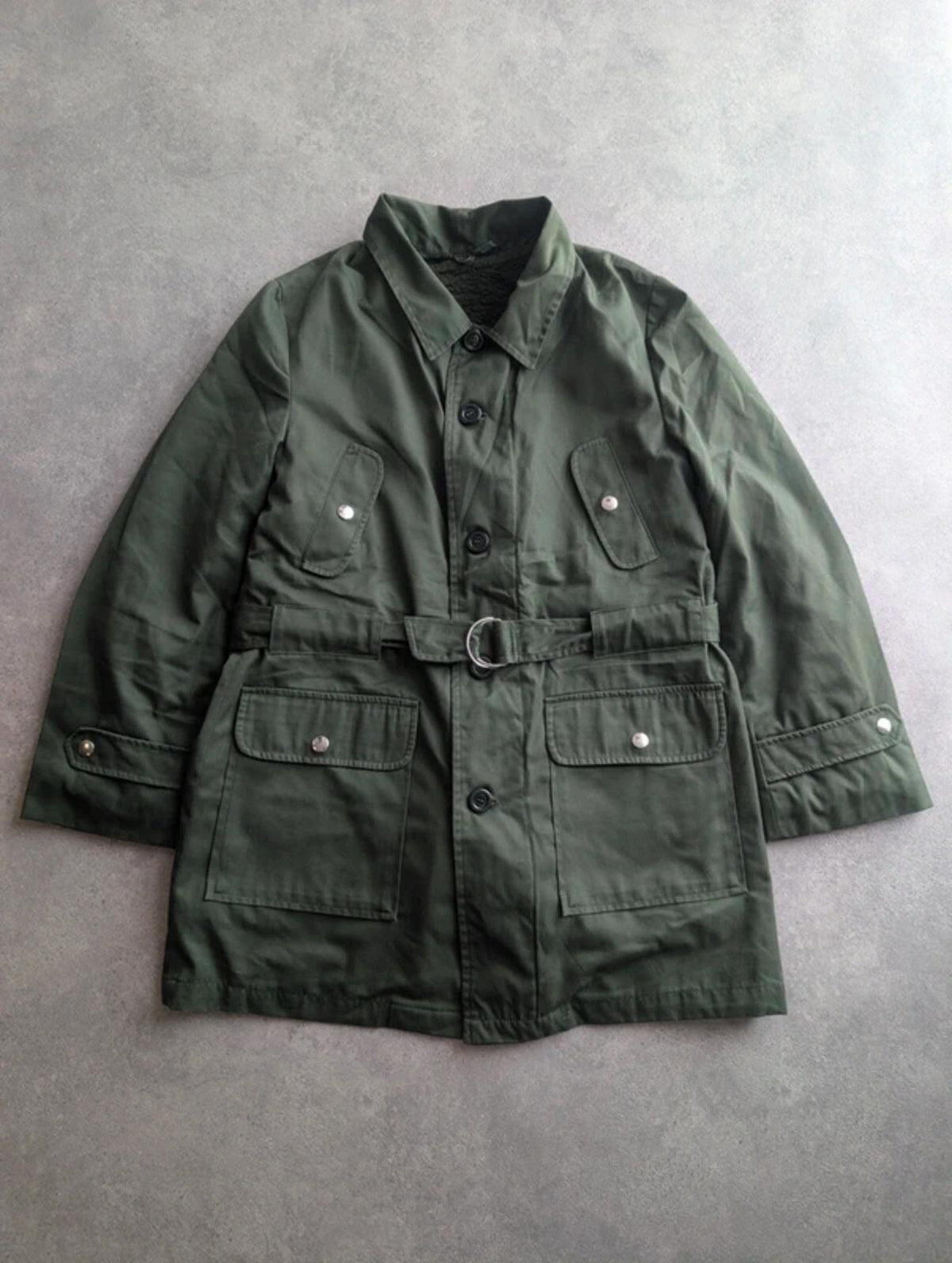 Vintage 1980s Shooting Jacket Men’s Large Green Sherpa Lined American Field Coat
