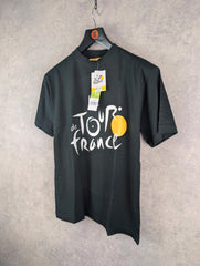 Tour de France T-Shirt Mens Small S Black Print Official