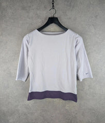Nike Top Womens Large L Lilac 3/4 Sleeve Training Gym