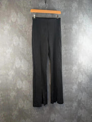 & Other Stories Trousers Womens XS Extra Small Black Straight Wide-Leg