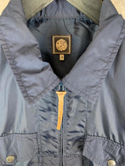 Pretty Green Jacket Mens Small S Blue Shimmer