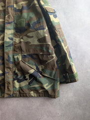 Vintage Italian Military Waterproof Parka Coat Men’s XL Camouflage Technical