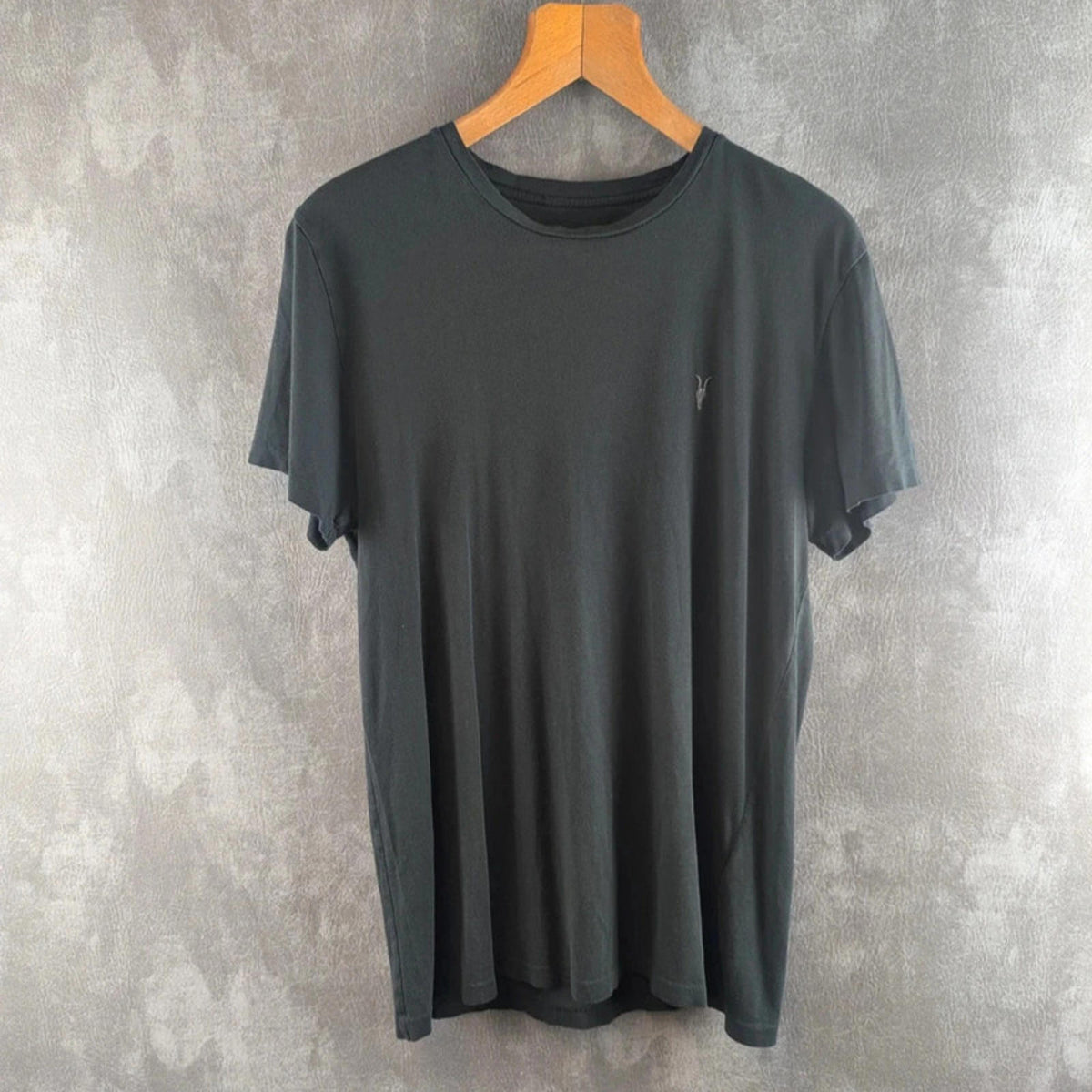 All Saints T-Shirt Mens Medium M Black Short Sleeve