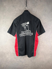 Darts Shirt Mens Extra Large XL Red/Black Vintage Short Sleeve