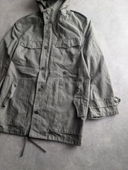 Vintage 1980s German Military Parka Men’s Medium Green Field Jacket Utility