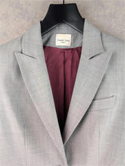 Claude Zana Jacket Womens Medium M Grey Blazer