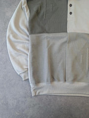St Michael Vintage 1990s Pullover Jumper Men’s Medium Knitted Polo Sweatshirt