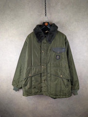 Refrigiwear Coat Mens XL Extra Large Green Blizzard Parka Vintage